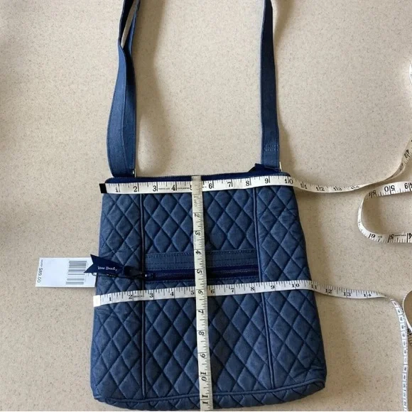 Vera Bradley NWOT Hipster Crossbody Moonlight Denim Blue Quilted  Bag. - Picture 9 of 12